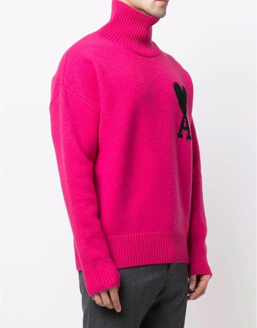 ぽむさん専用/AMI PARIS ピンク ニットセーター　GINZA SIX購入