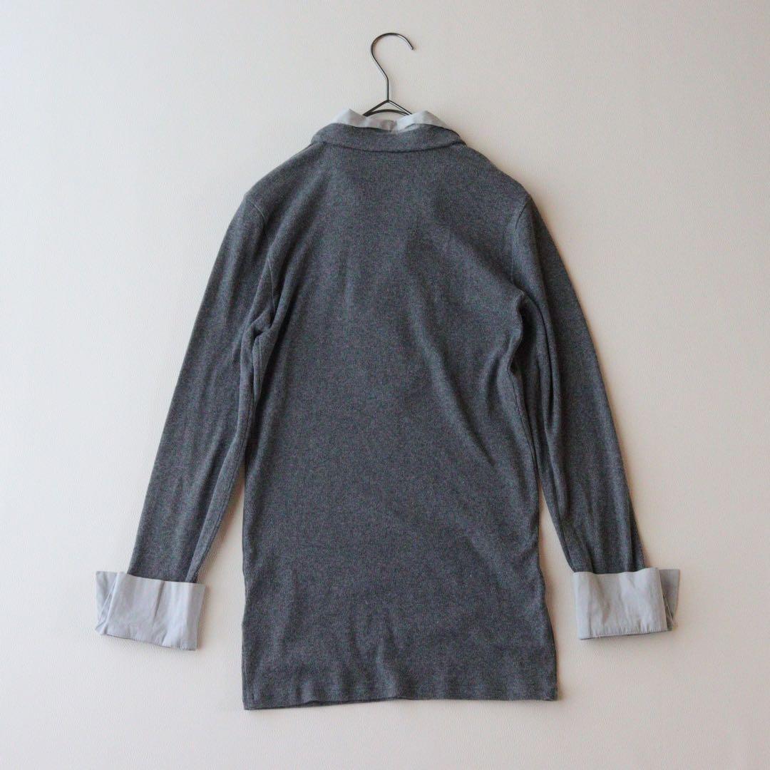 5362【美品】ブルネロクチネリ　コンビネーションニット カシミヤ混 モニーレ