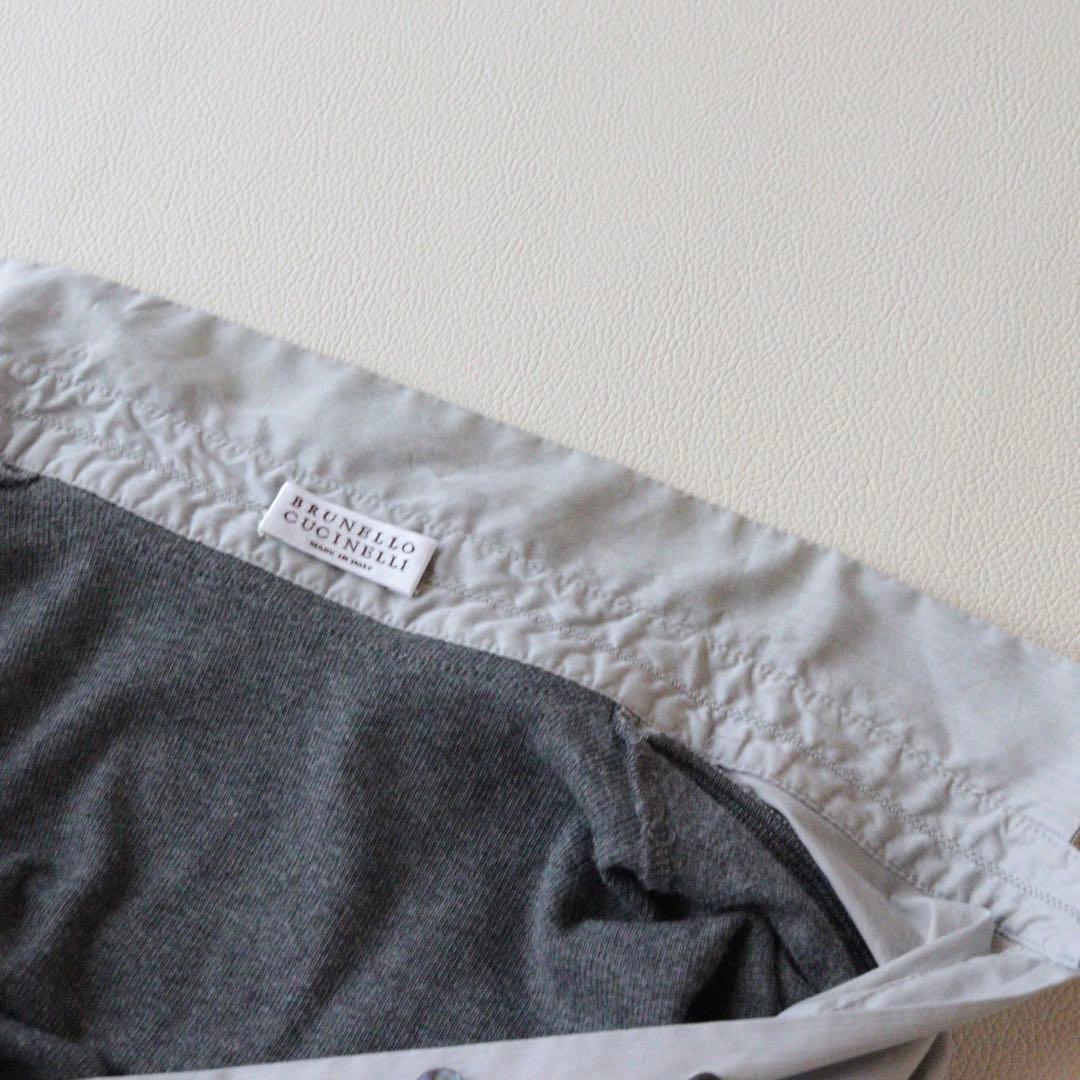 5362【美品】ブルネロクチネリ　コンビネーションニット カシミヤ混 モニーレ