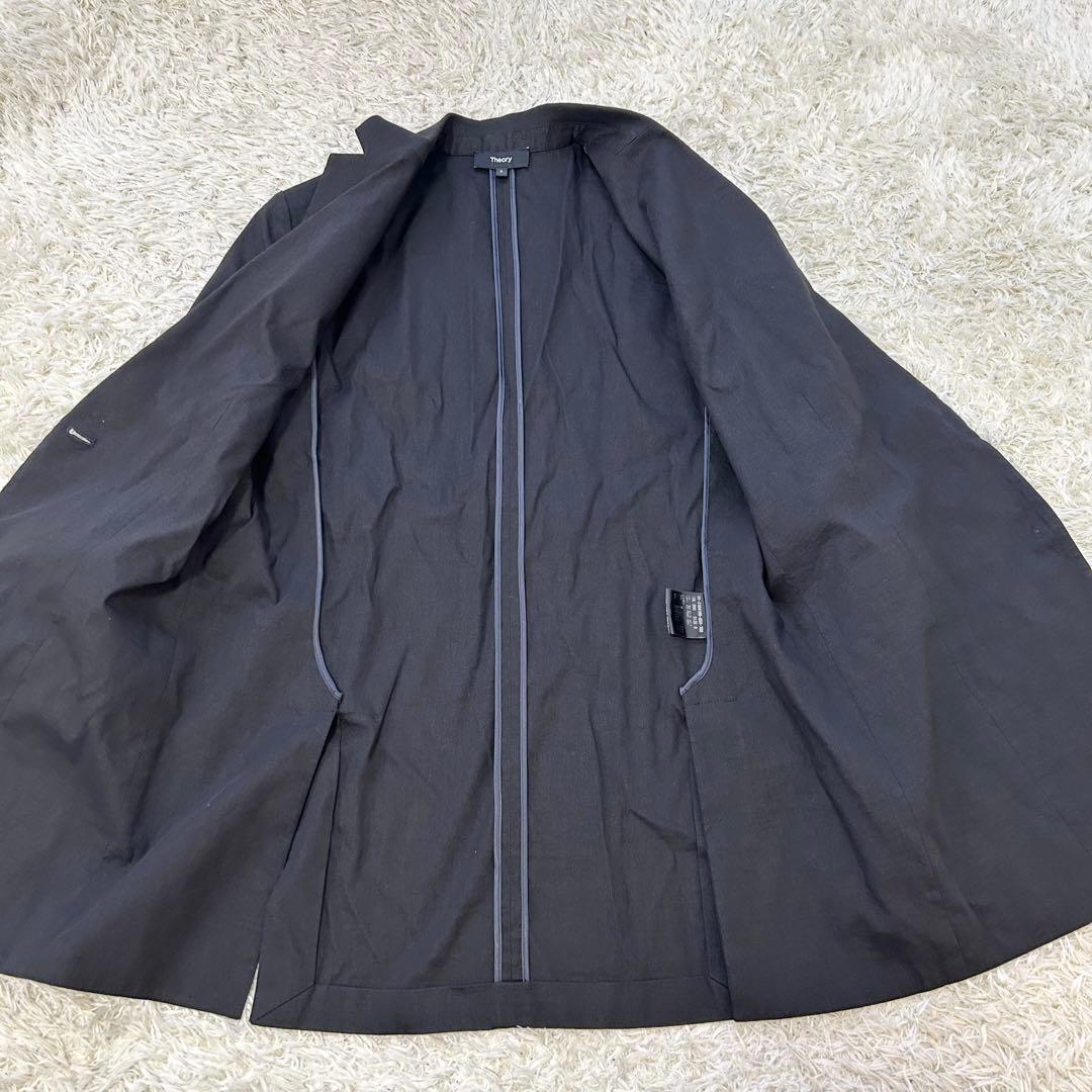 23年モデル✨ セオリー パンツスーツ セットアップ リネン混 ブラック 現行