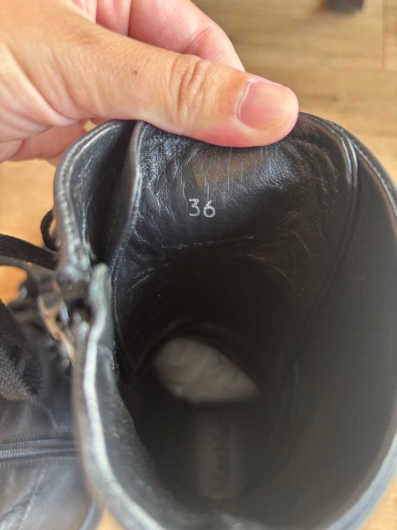 MaxMara ブラック レースアップブーツ