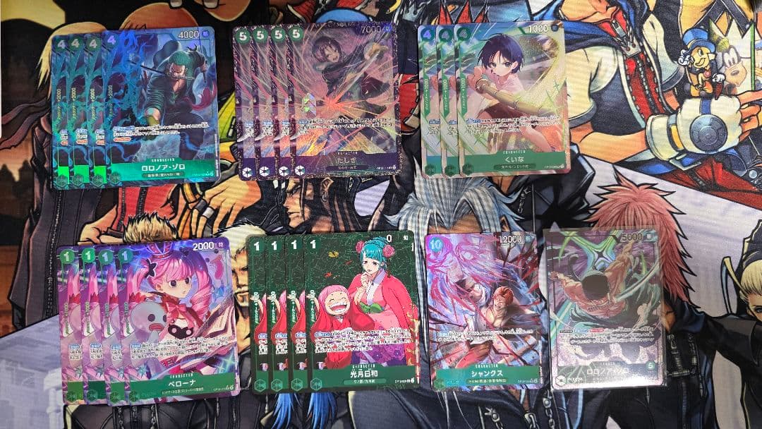 緑ゾロ パーツ パラレル フラグシップ セット ワンピースカード