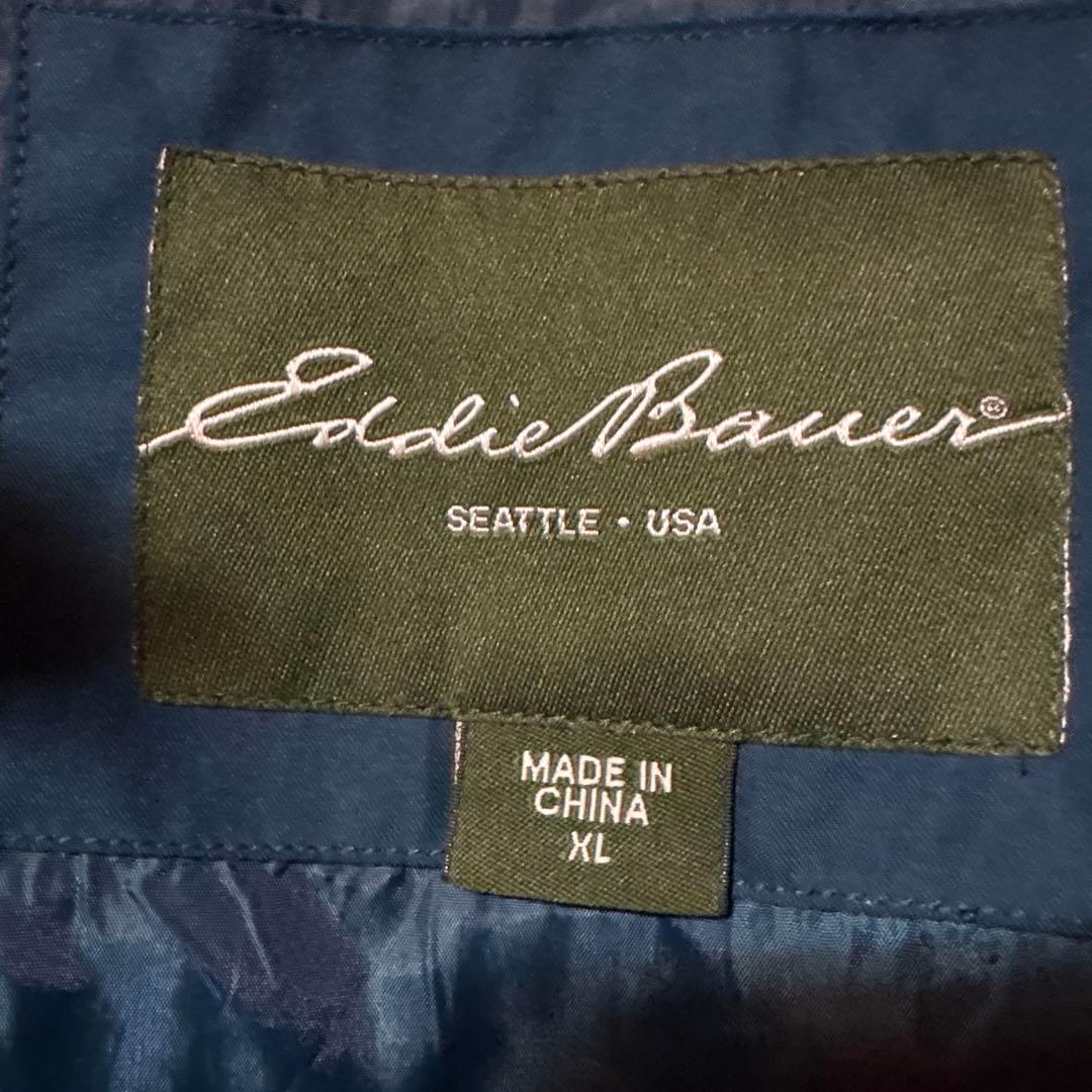 Eddie Bauer エディーバウアー　ネイビー ダウンジャケット XL