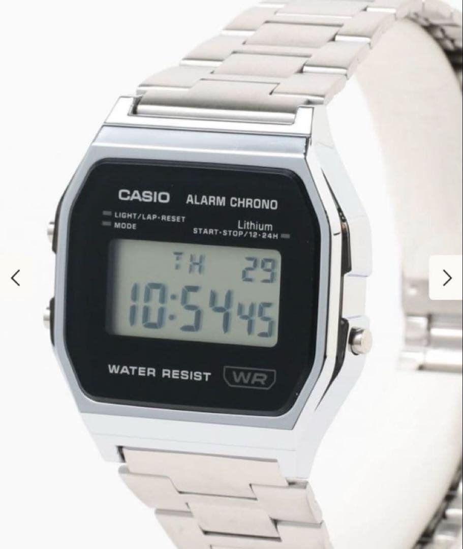 CASIO / デジタル ウォッチ シルバー A158WEA-1JF