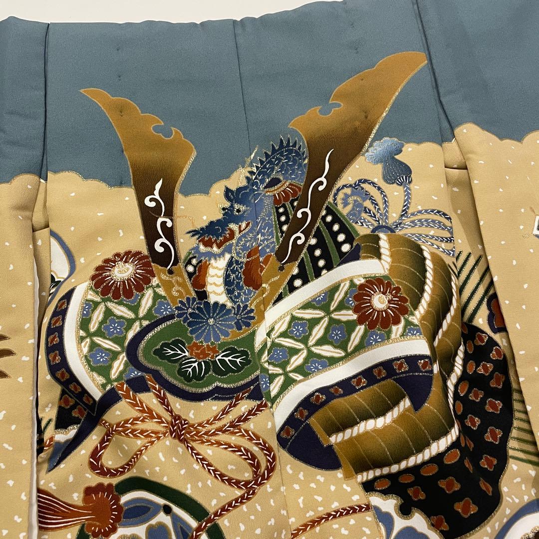 七五三 羽織セット 男の子 羽織 着物 長襦袢 半衿付き 5歳 No.132