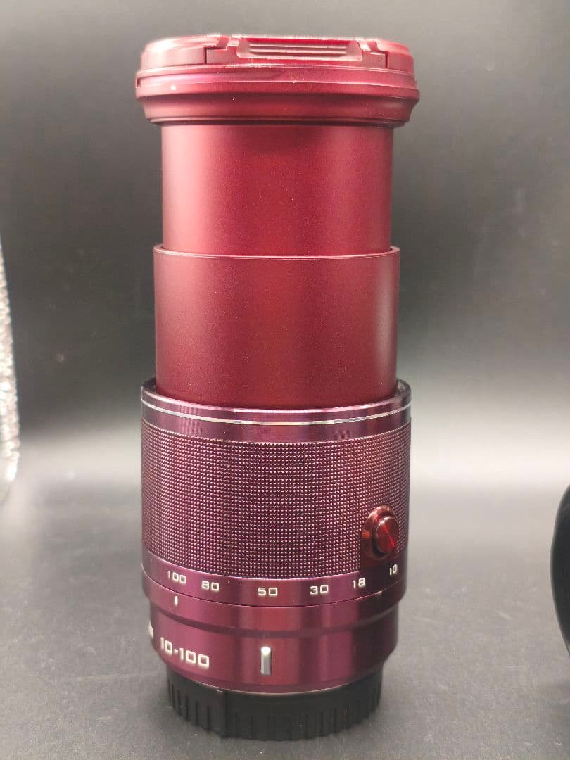 Nikon 1 J2 レッド レンズ2本 10-30 10-100