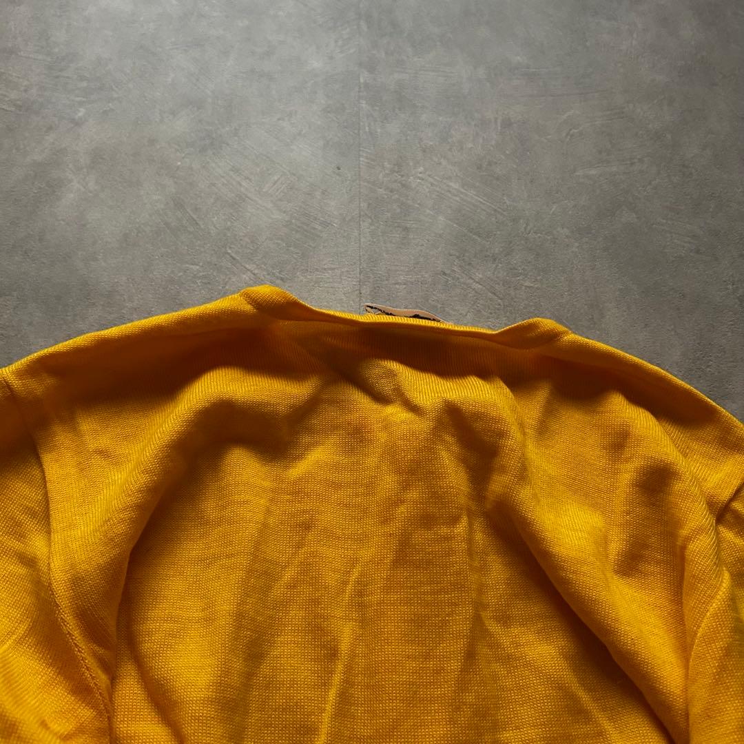 トップス retro Yves Saint Laurent cardigan yellow