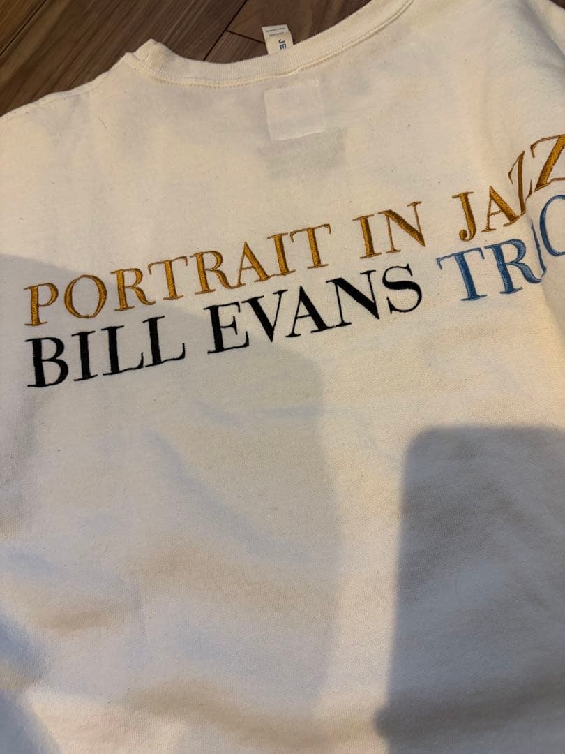 BILL EVANS WACKO MARIA SWEAT SHIRT 白 L