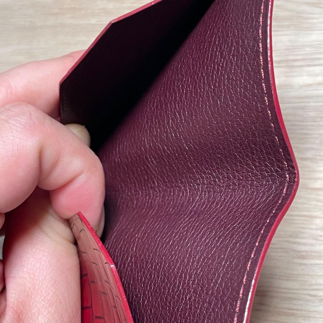 ラ*ト様 CAMILLE FOURNET カミーユフォルネ クロコダイル　名刺入