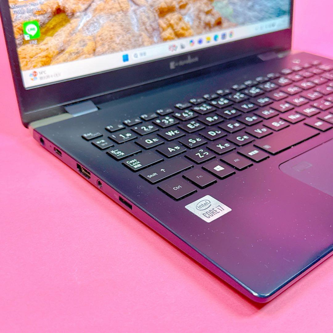 極速i7‼️10世代 SSDノートパソコン windows11 16GBオフィス