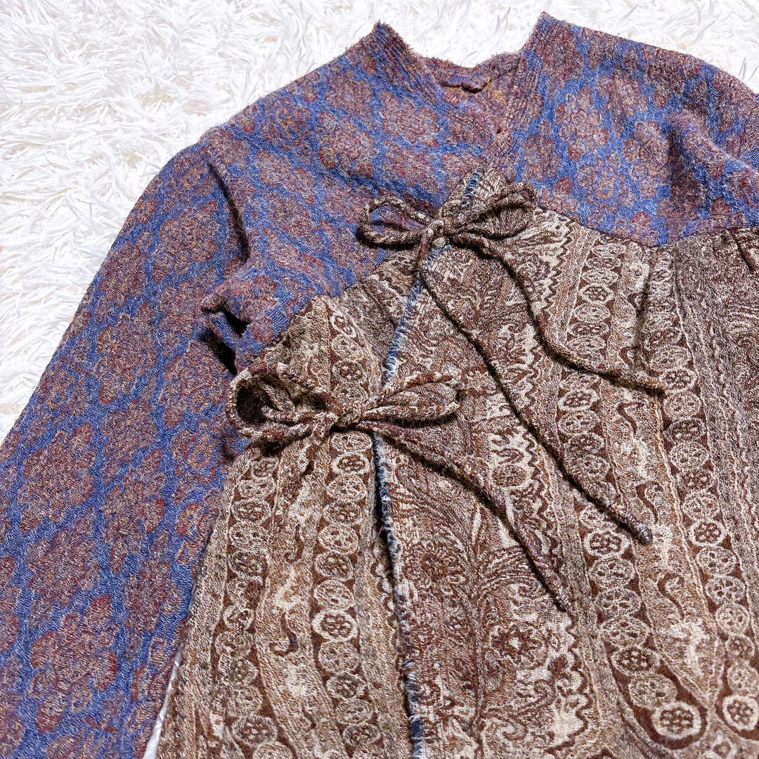 45rpm　バドウアール　縮絨ウールジャガード織りふんわりジャケット 3種の生地