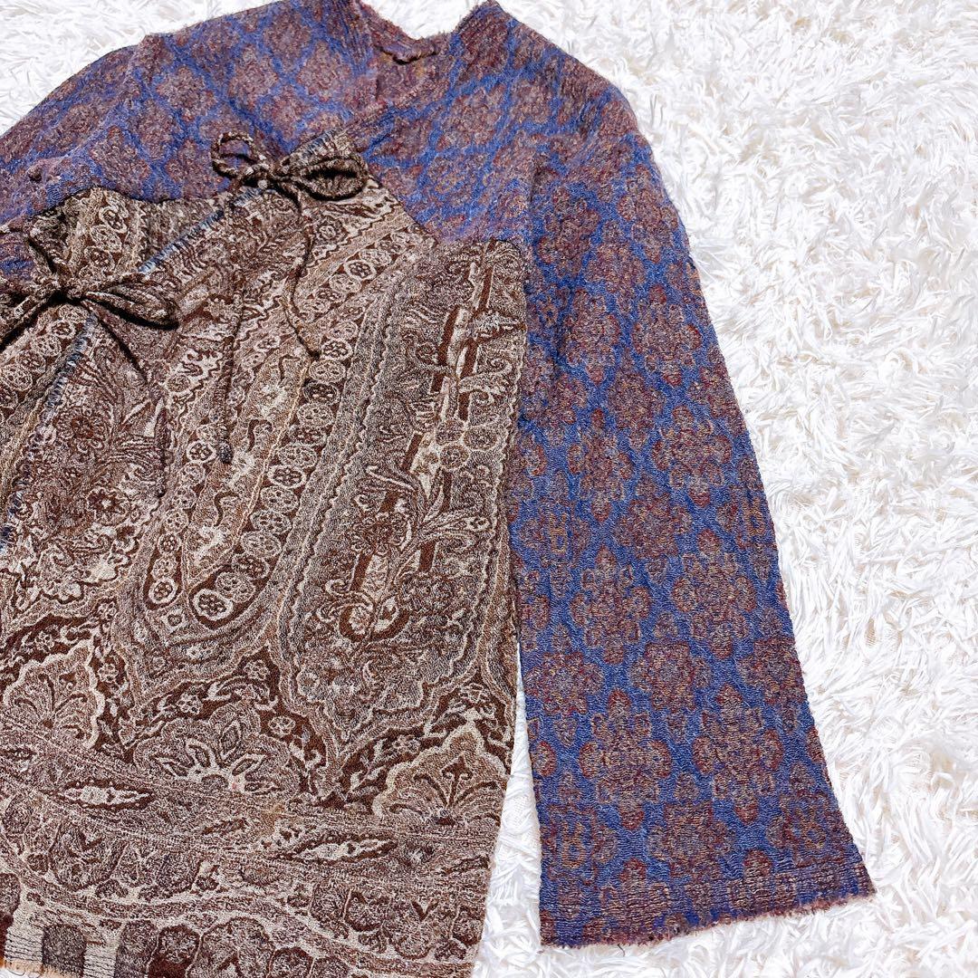 45rpm　バドウアール　縮絨ウールジャガード織りふんわりジャケット 3種の生地