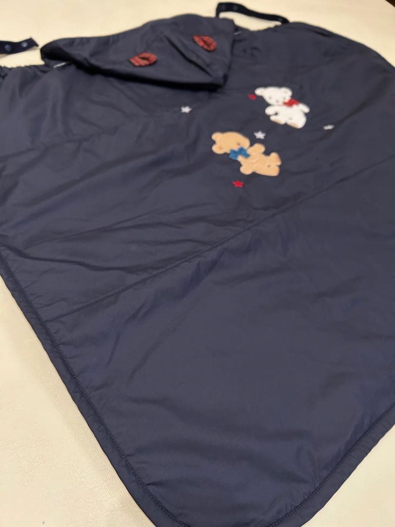 ファミリア　3WAYブランケット　ネイビー