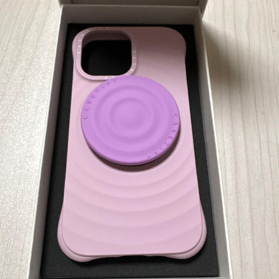 CASETiFY iPhone16 ウェーブシリコン＋グリップスタンド
