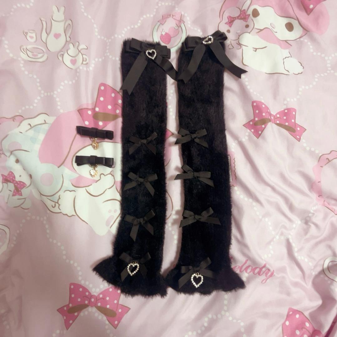 LIZLISA ボレロライクアームウォーマー付ニット