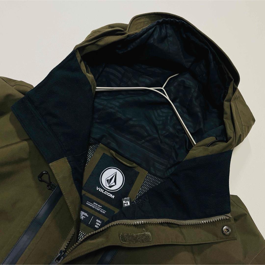 6681 ボルコム　ジャケット　ゴアテックス　無地　スノボ　カーキ