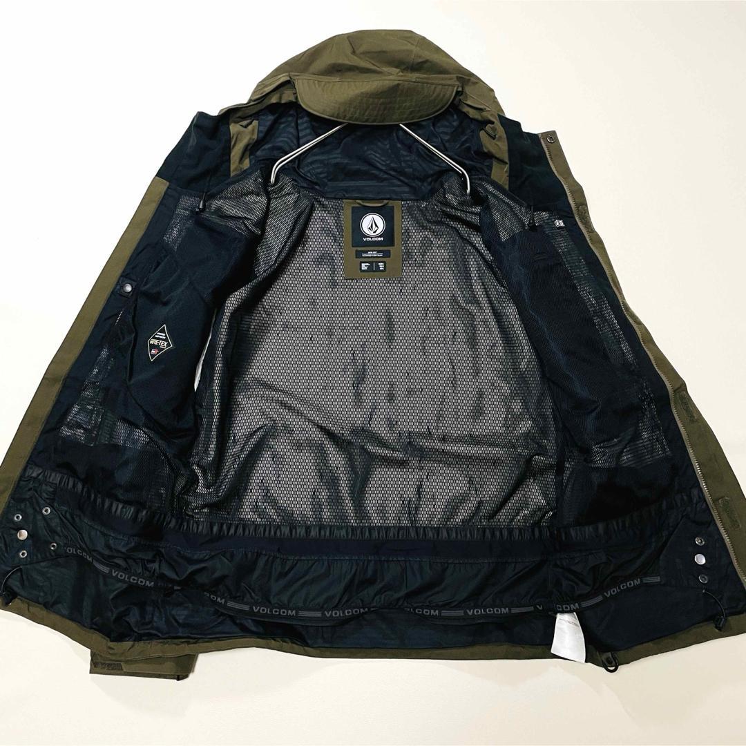 6681 ボルコム　ジャケット　ゴアテックス　無地　スノボ　カーキ