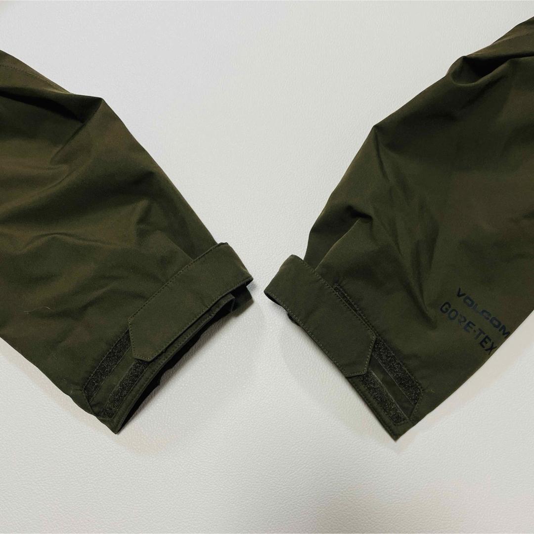 6681 ボルコム　ジャケット　ゴアテックス　無地　スノボ　カーキ