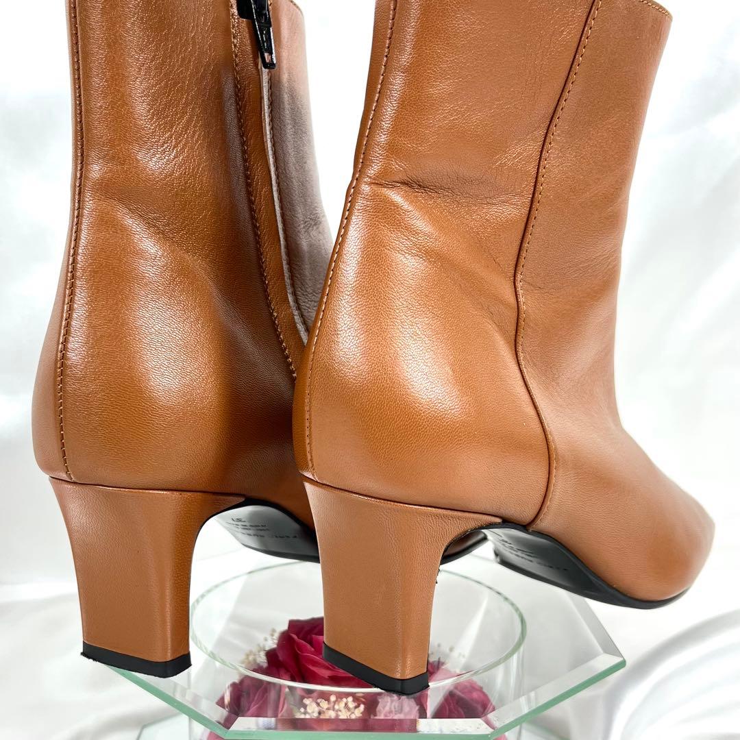 【美品】ファビオルスコーニ × アナイ 別注 レザー スクエア ショートブーツ