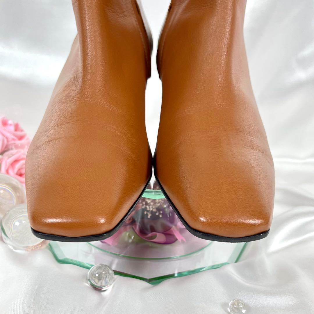 【美品】ファビオルスコーニ × アナイ 別注 レザー スクエア ショートブーツ