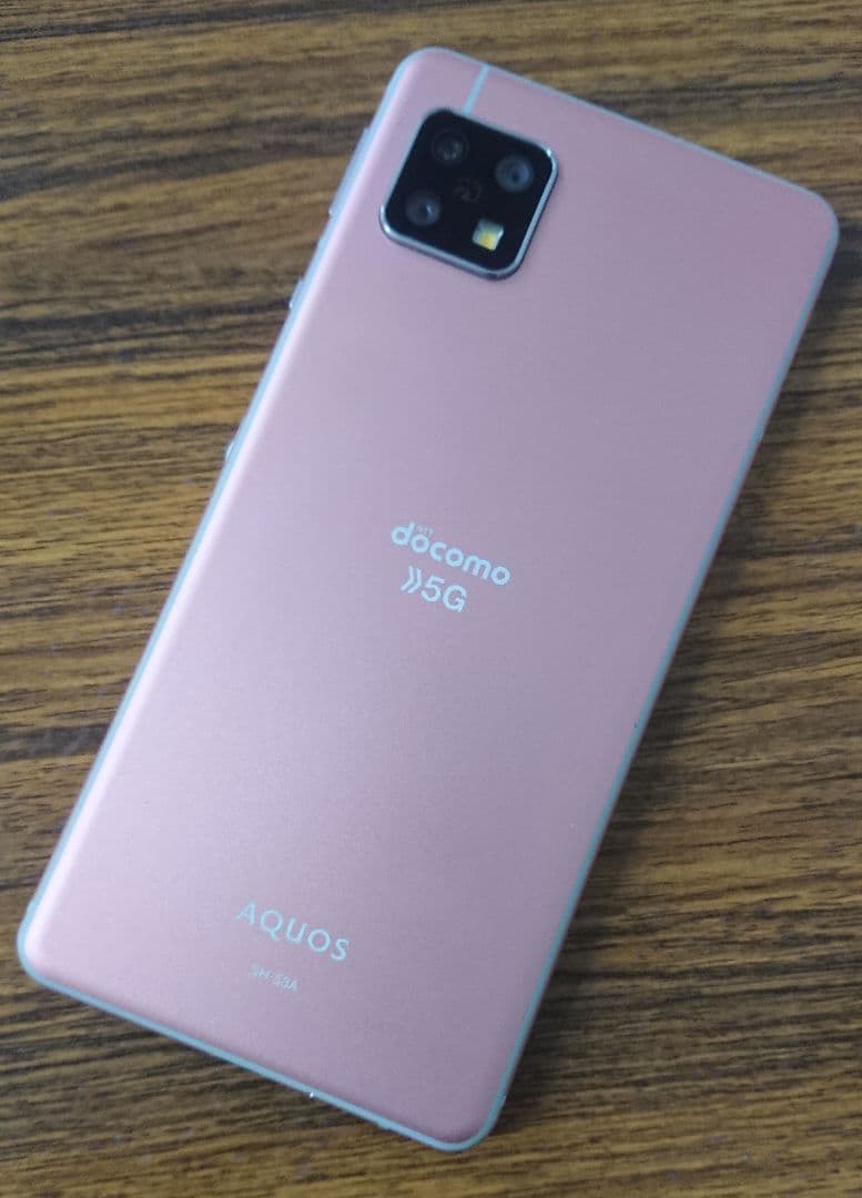 【美品】AQUOS sense5G SH-53A コーラルレッド