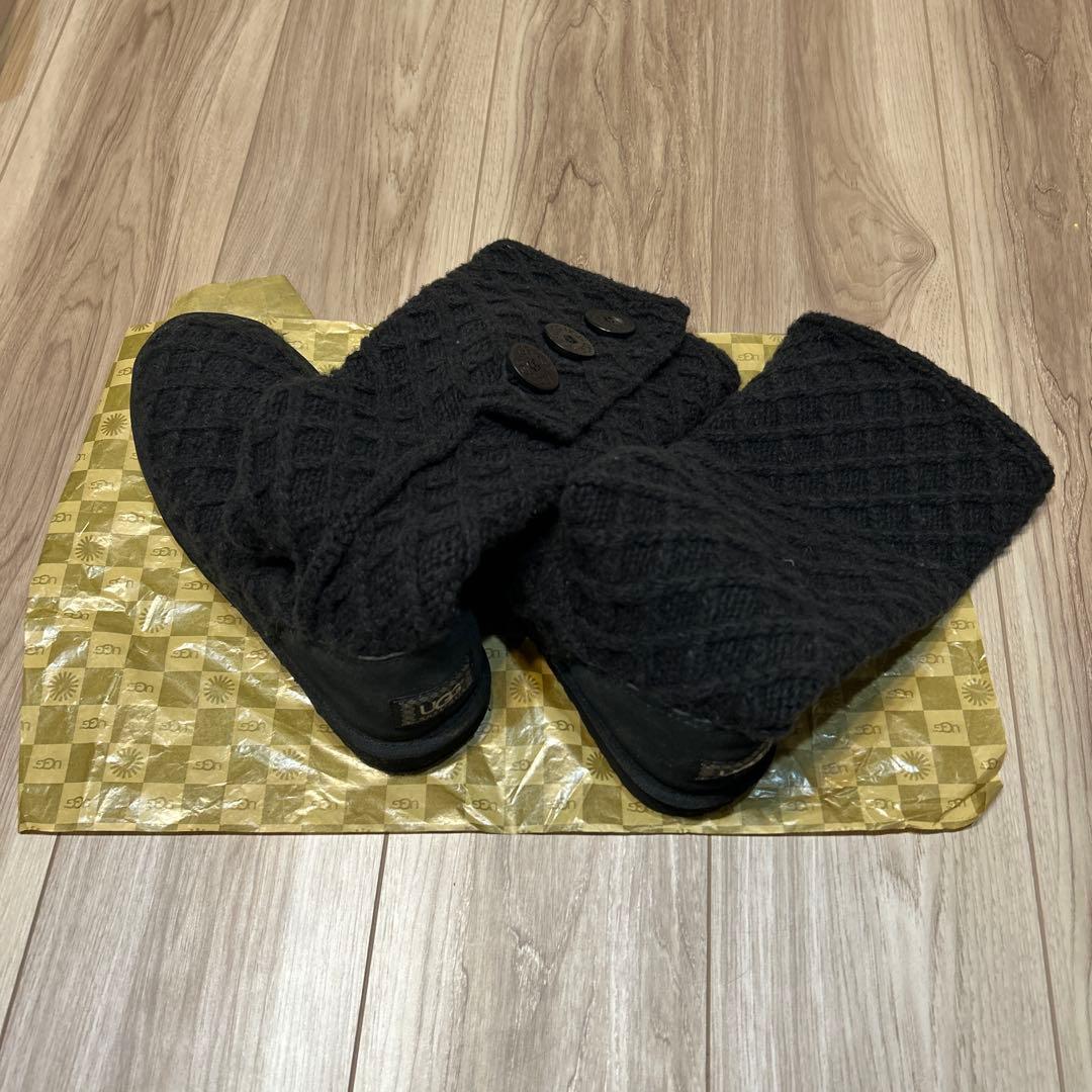 UGG 黒 ニットロングブーツ