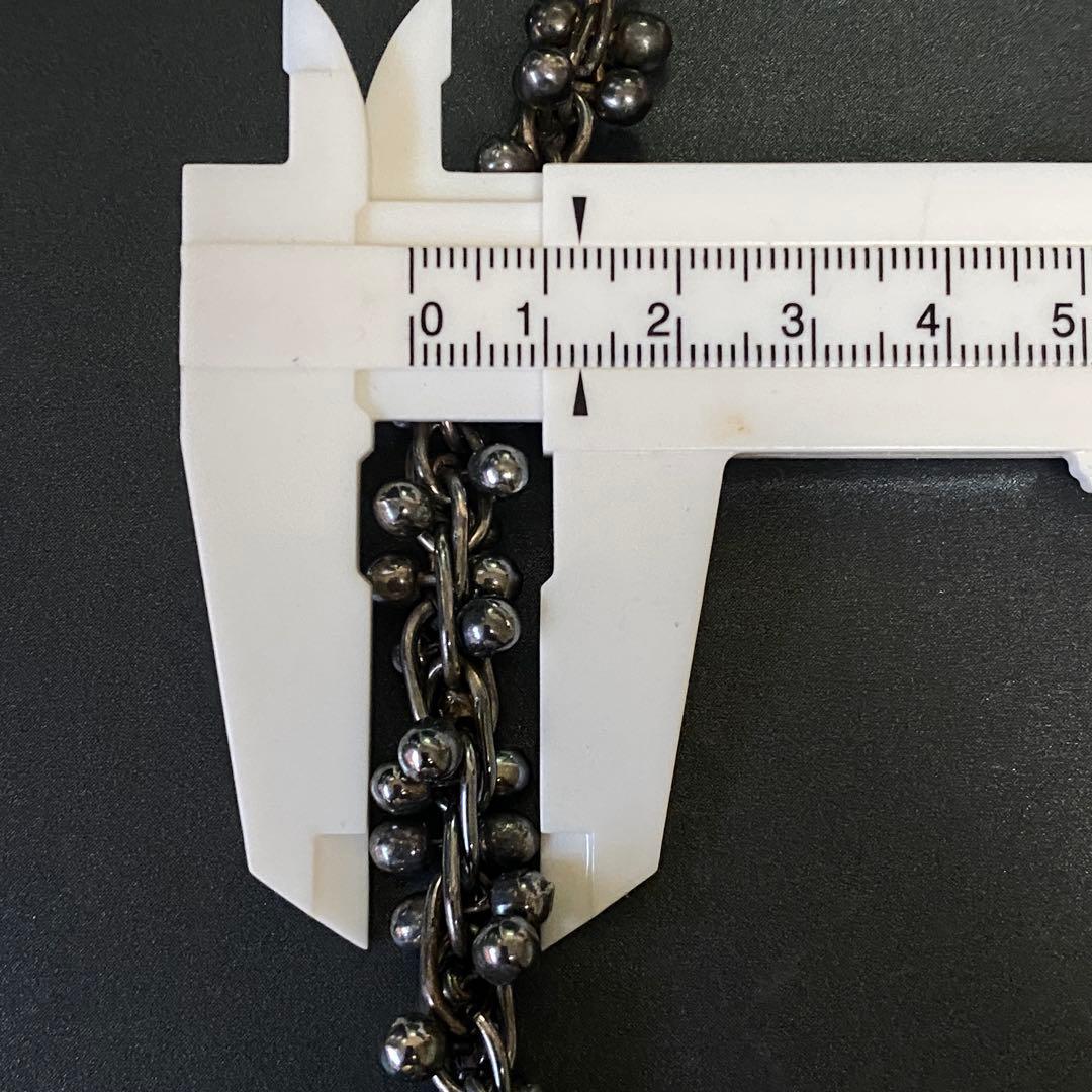 US輸入 メキシコ ヴィンテージ DNA 燻銀 ブレスレット シルバー925