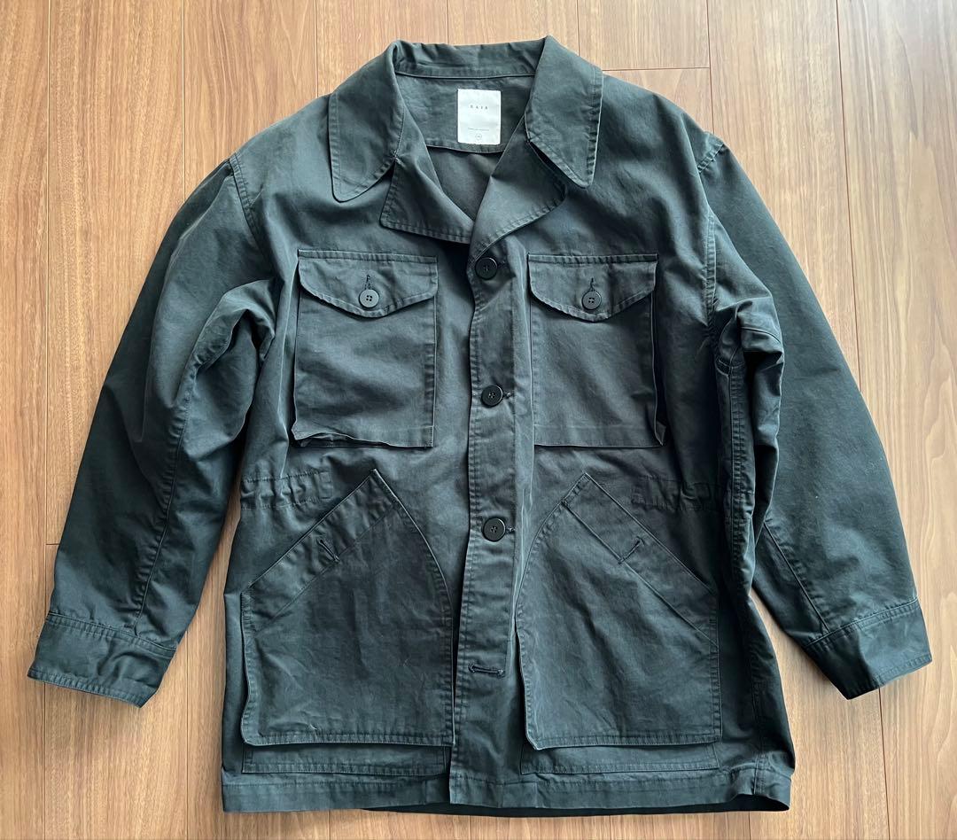 KAJA WIDE SAFARI JACKET BLACK SIZE L 稀少品