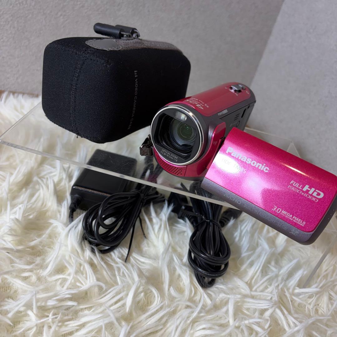 【美品】Panasonic ビデオカメラ　HDC-TM45 ピンク