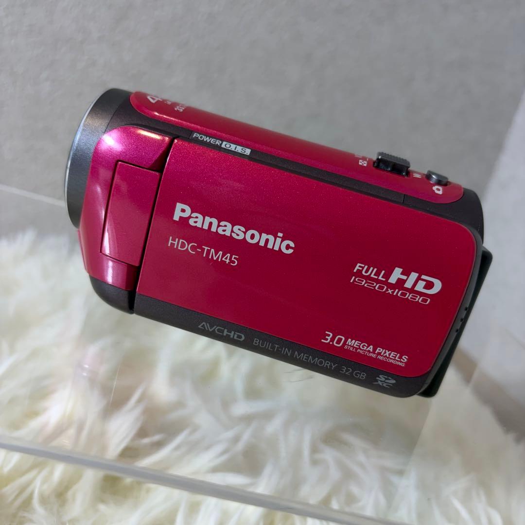 【美品】Panasonic ビデオカメラ　HDC-TM45 ピンク
