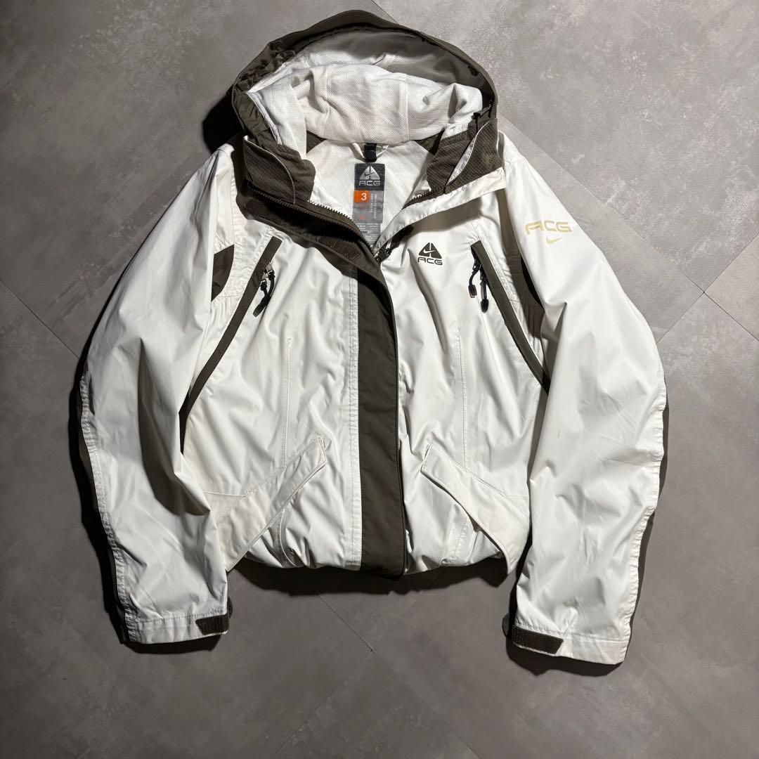 00s NIKE ACG ナイキ　マウンテンパーカー　ナイロンジャケット　白