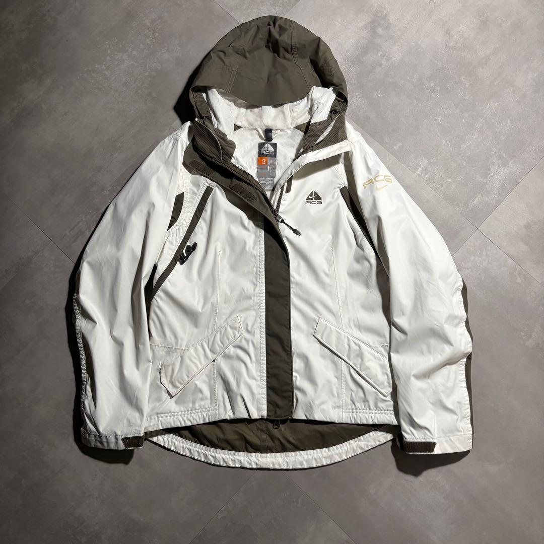 00s NIKE ACG ナイキ　マウンテンパーカー　ナイロンジャケット　白