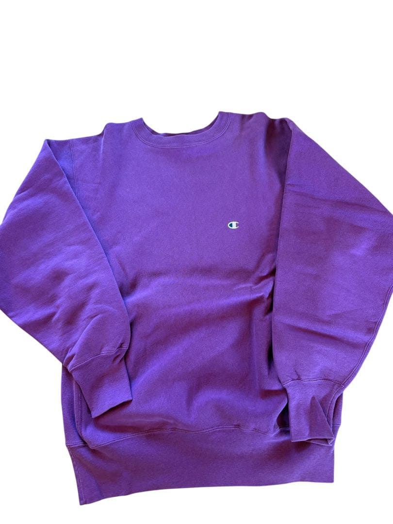 チャンピオン　リバースウィーブ　90s パープル XL USA製