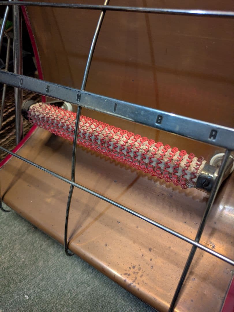 ヴィンテージ TOSHIBA 東芝 ワイヤーストーブ レトロ家電 電熱線 暖房