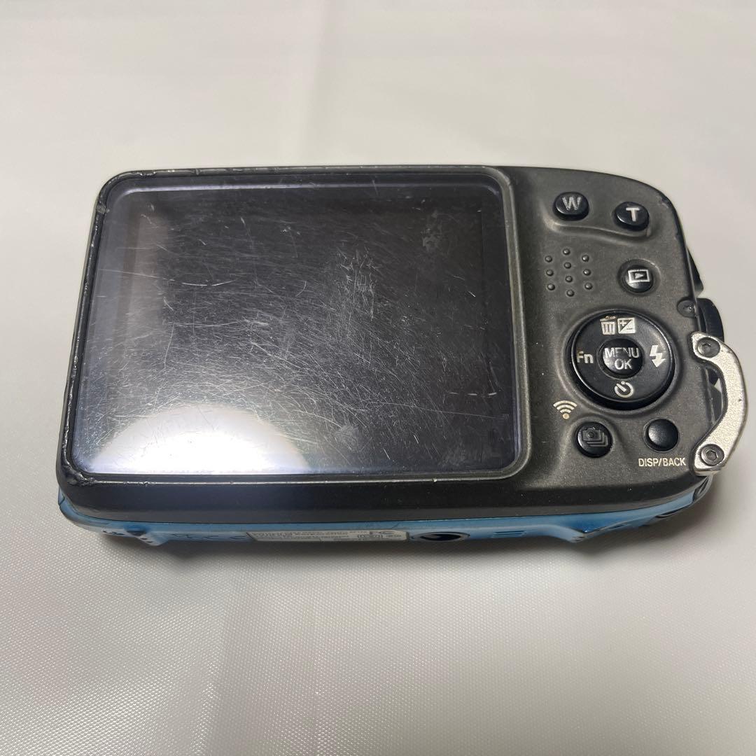 フジフィルム タフネスカメラ 防水カメラ XP140 デジカメ ブルー