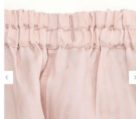 新品タグ付き 高級 睡眠科学 パジャマ ルームウェア サテン ストライプ L