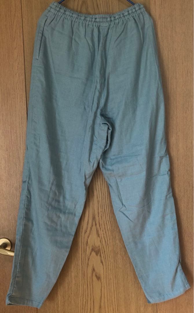 liflance リフランス 3重ガーゼパジャマ セージブルー レディースL