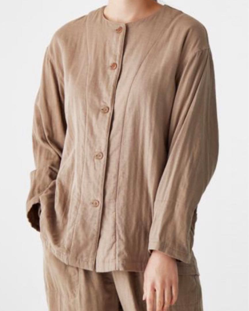 liflance リフランス 3重ガーゼパジャマ セージブルー レディースL