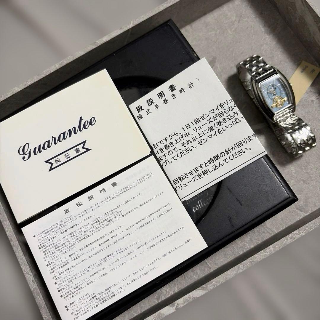 【新品】ディズニー ヴィンテージ 手巻き 腕時計 限定 希少カラー 付属品完備