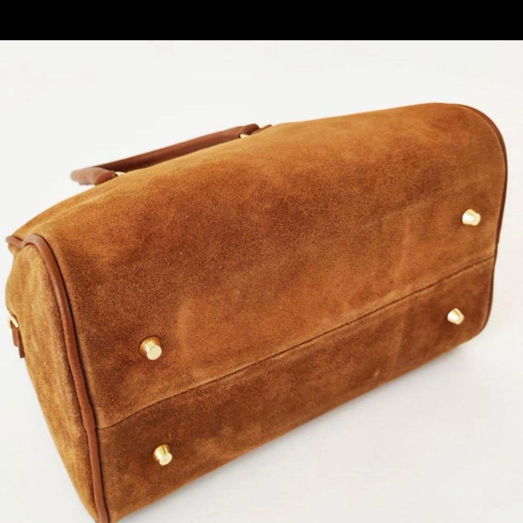 m*p様 新品未使用　AULENTTI オウレンティ スエード ミニボストンバッ