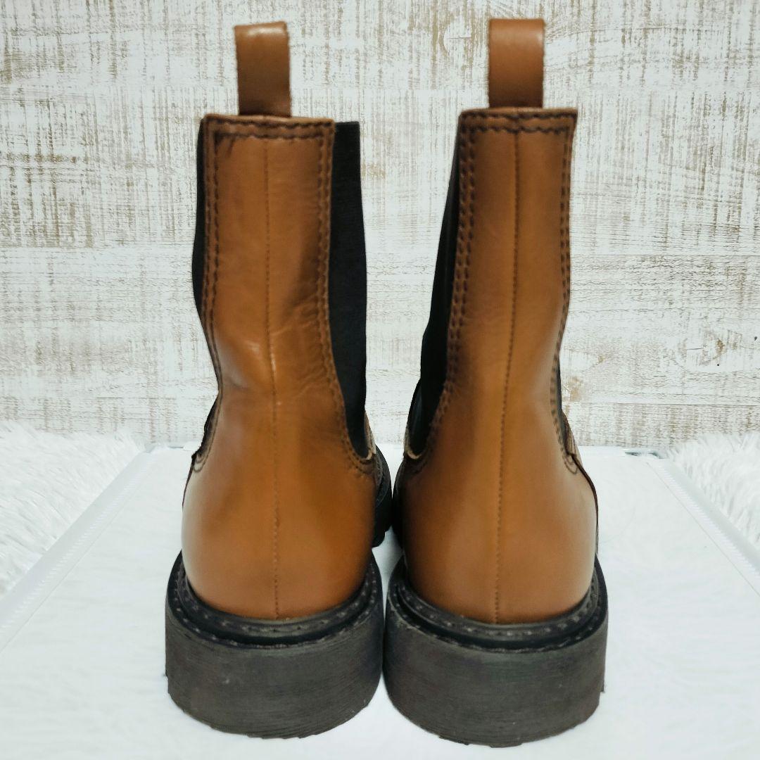 極美品 GALERIE VIE サイドゴアブーツ 23.5 本革 ギャルリーヴィ