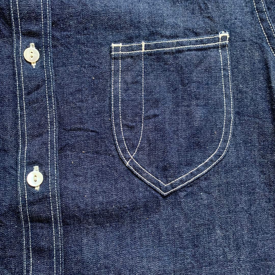 【新品】PHERROW'S フェローズ ショールカラーデニムシャツ L