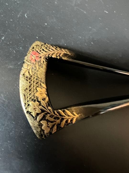 作家物　金彩蒔絵　かんざし　雅　レディースヘアアクセサリー