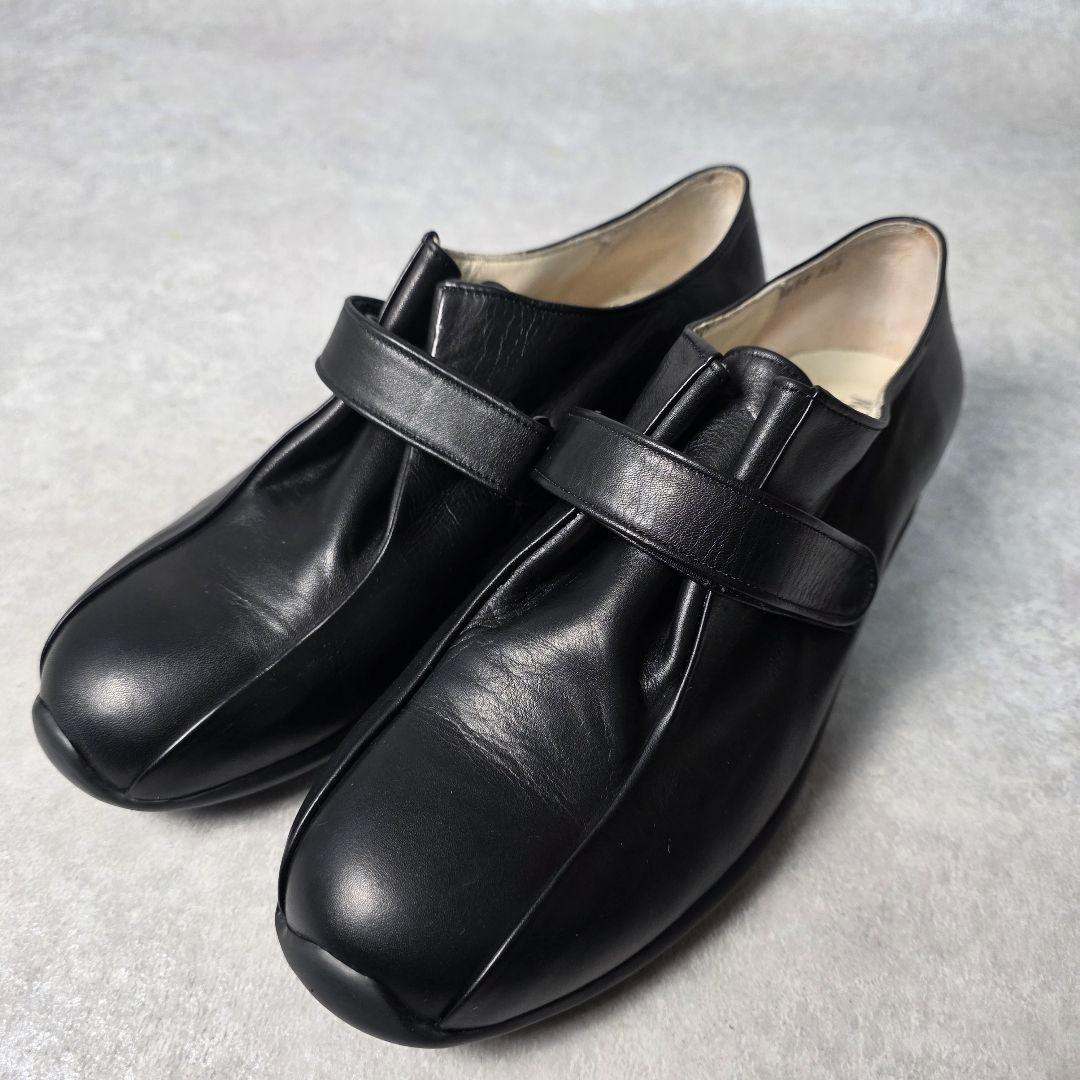 マーガレットハウエル レザー ローファー ベルト ブラック 24.5cm