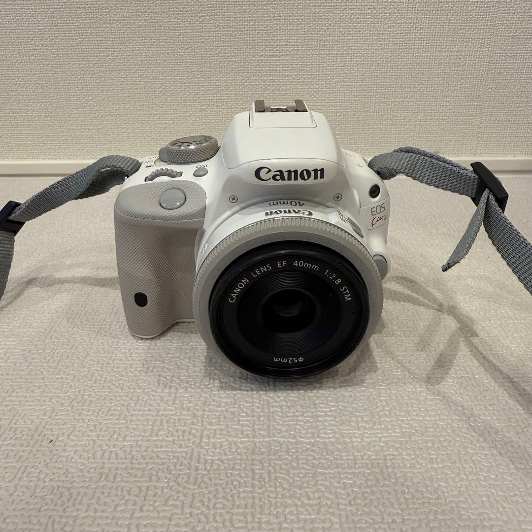 【一眼レフカメラ】CanonEOSKissX7ホワイト 40mm 18-55mm