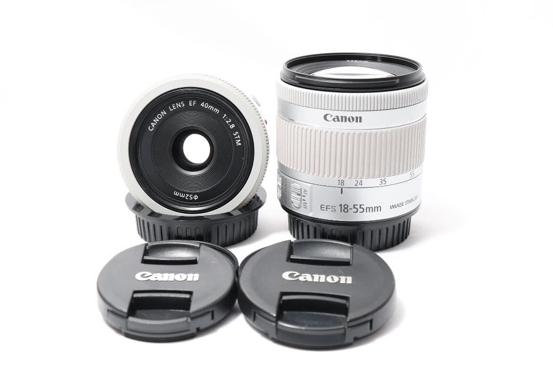 S数4000未満★Canon EOS kiss X10 ホワイト★ダブルレンズ