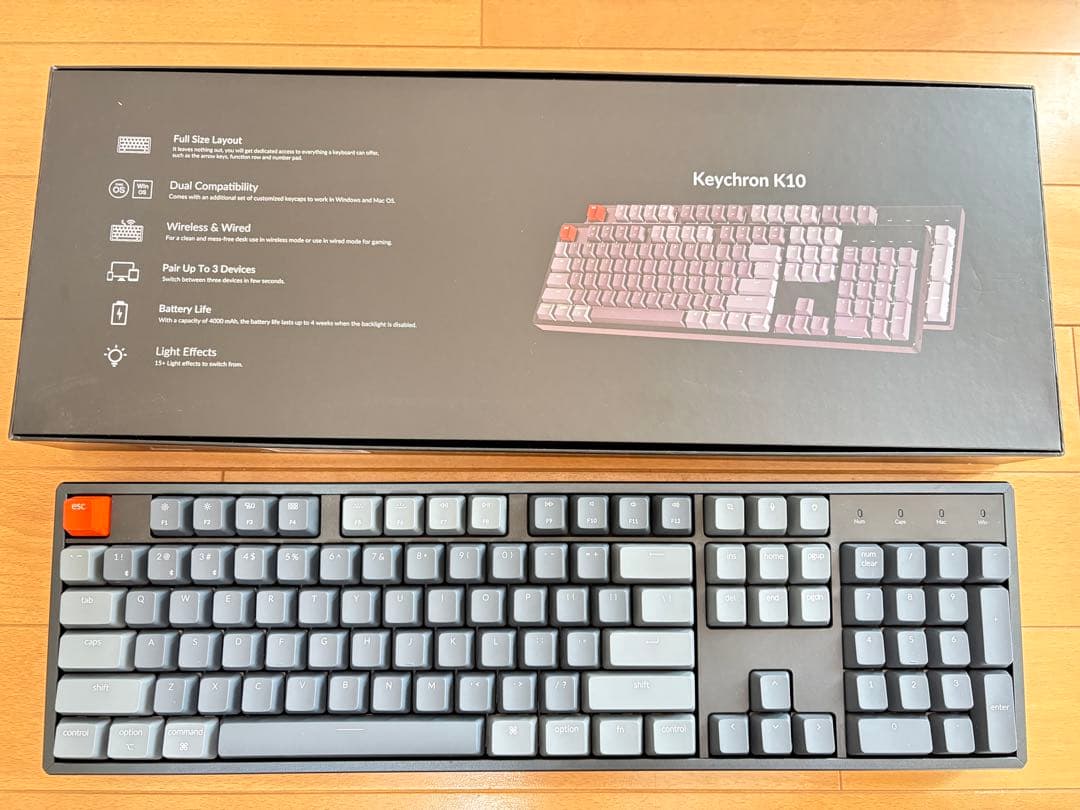 Keychron K10 フルサイズメカニカルキーボード
