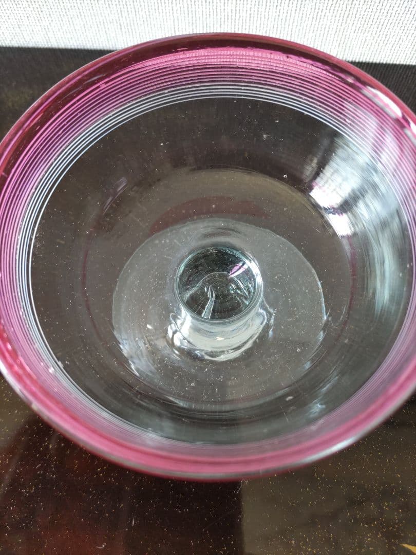 す*れ様 金赤暈し　千段巻氷コップ