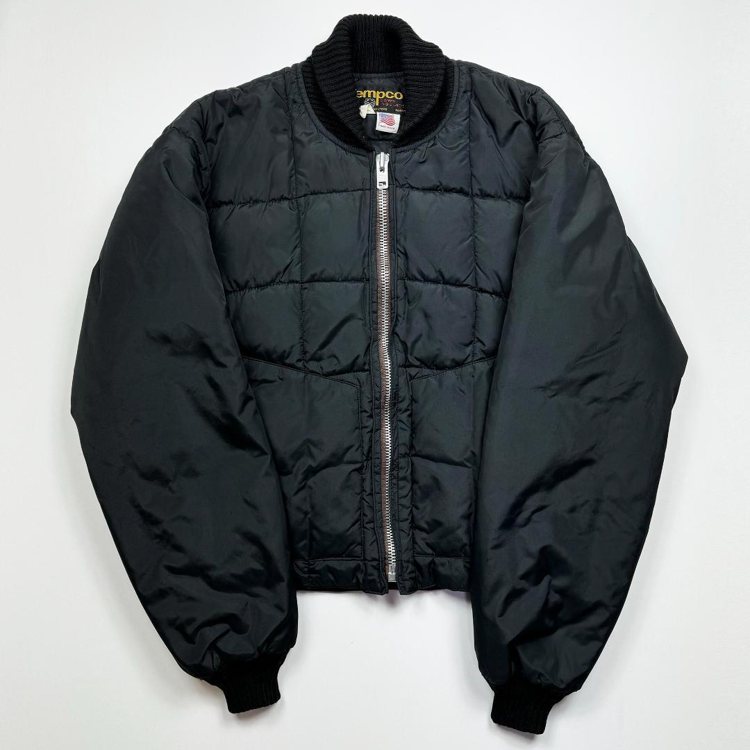 【70s】テンプコ　グースダウン　ジャケット　黒　USA製　ヴィンテージ古着