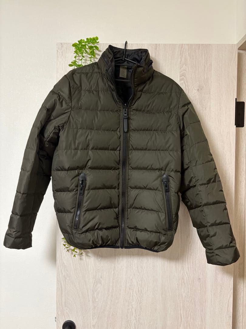 COACH コーチ ダウンジャケット メンズ カーキ リバーシブル ４４新品同様